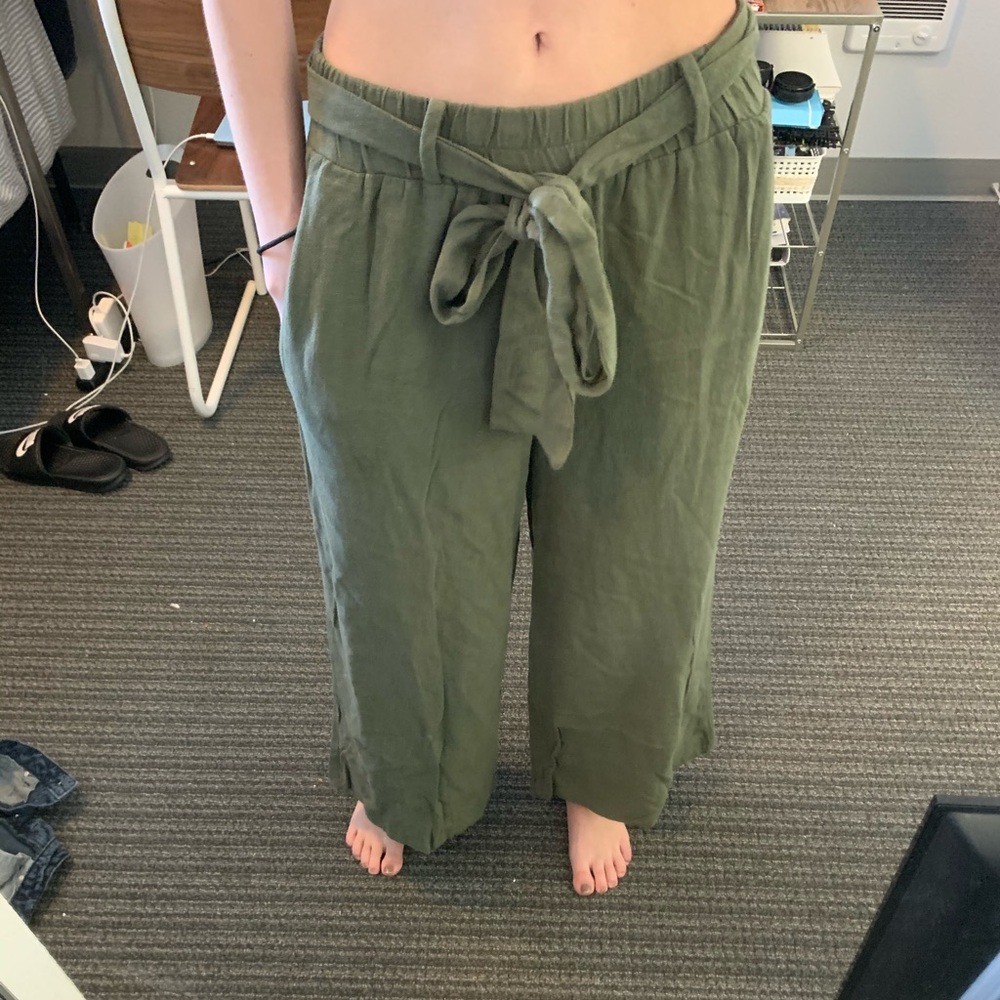 Olive Green flowy pants